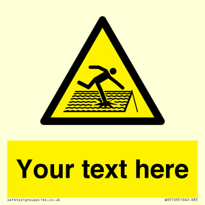 Custom Figure on Roof Sign